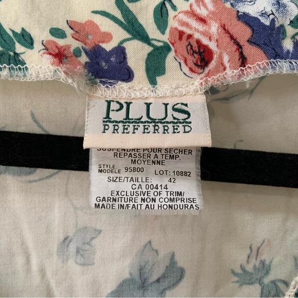 Vintage 90s Women’s Plus Tie Back Floral Dress - Size 42 - Picture 4 of 8